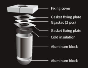 cold traps, flask, glass condenser